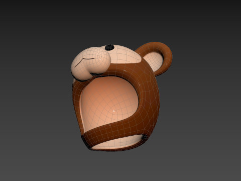 Prop068 Monkey Hat Model 3D