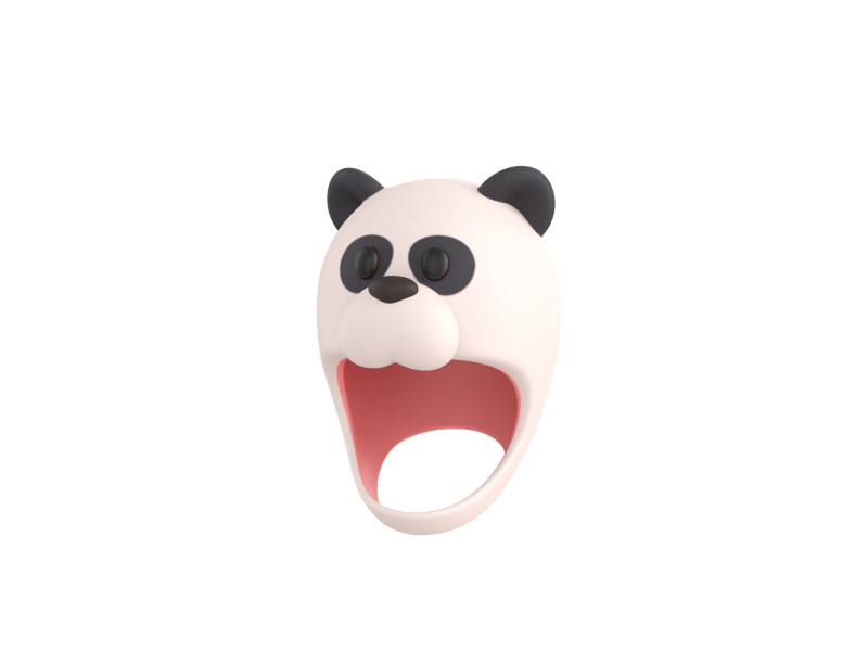 Prop069 Panda Hat 3D Model .c4d .max .obj .3ds .fbx .stl .blend 