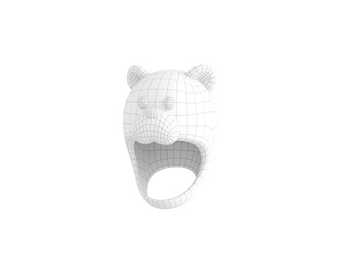 Prop069 Panda Hat 3D Model