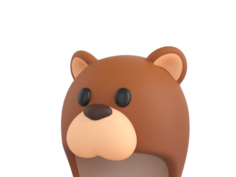Prop070 Bear Hat 3D मॉडल