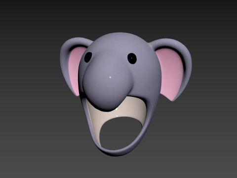 Prop072 Elephant Hat 3D Model
