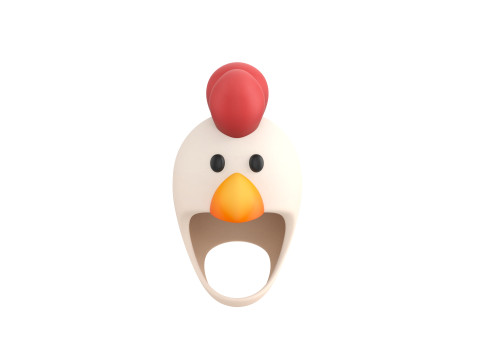 Prop073 Chicken Hat 3Dモデル