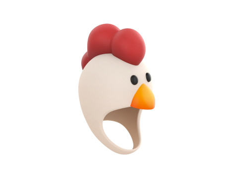 Prop073 Chicken Hat 3Dモデル
