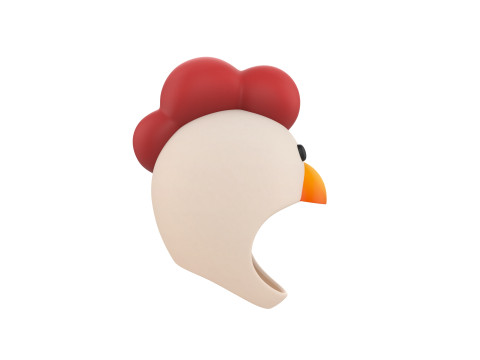 Prop073 Chicken Hat 3Dモデル