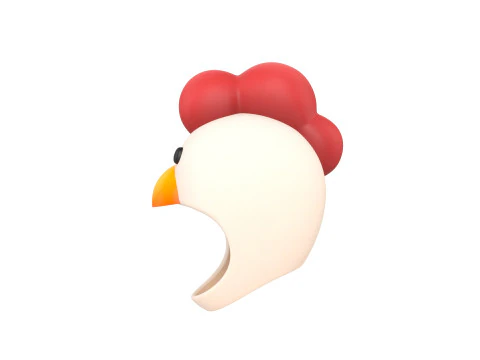 Prop073 Chicken Hat 3D Model