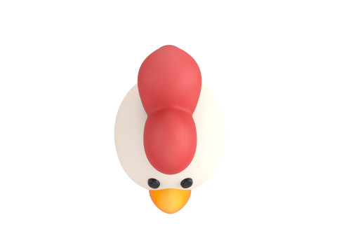 Prop073 Chicken Hat 3Dモデル