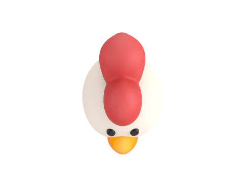 Prop073 Chicken Hat 3D Model