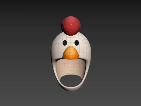 Prop073 Chicken Hat 3D Model