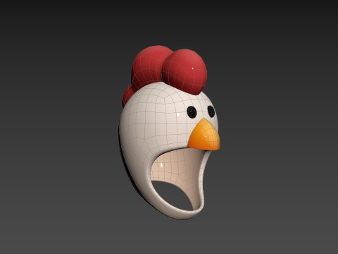 Prop073 Chicken Hat 3Dモデル
