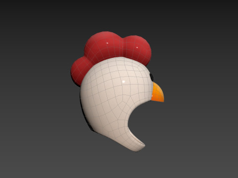 Prop073 Chicken Hat 3Dモデル