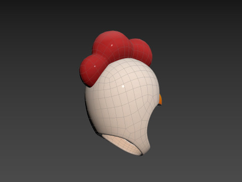 Prop073 Chicken Hat 3Dモデル