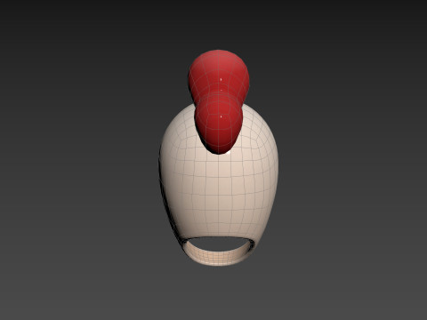 Prop073 Chicken Hat 3Dモデル