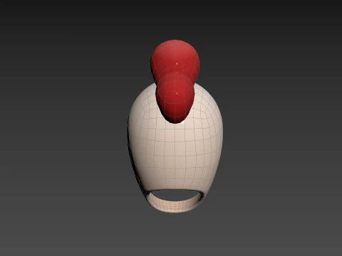 Prop073 Chicken Hat 3D Model