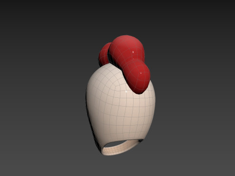 Prop073 Chicken Hat 3Dモデル