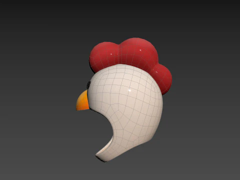 Prop073 Chicken Hat 3D Model
