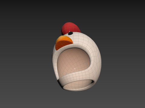 Prop073 Chicken Hat 3Dモデル
