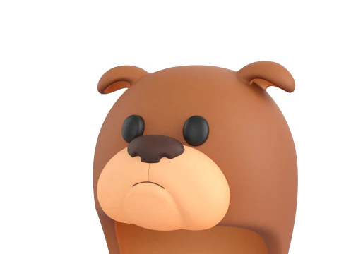 Prop074 Bulldog Hat 3D Model