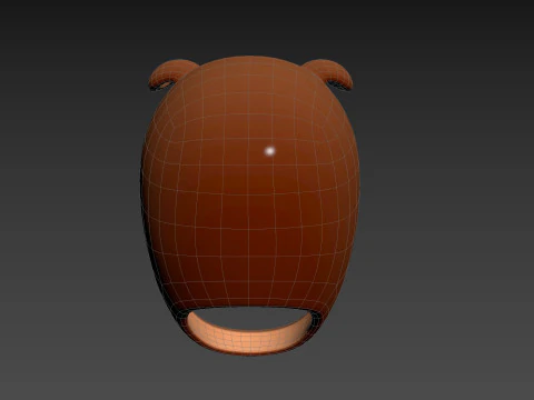 Prop074 Bulldog Hat 3D Model
