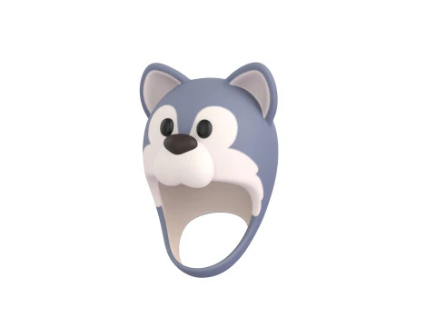 Prop075 भेड़िया टोपी 3D मॉडल