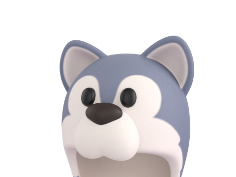 Prop075 Wolf Hat 3D Model
