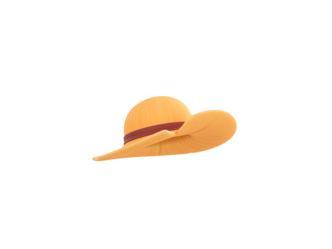 Prop076 Straw Hat 3D Model