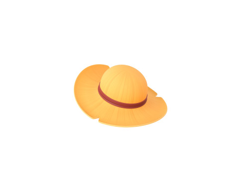 Prop076 Straw Hat 3D Model