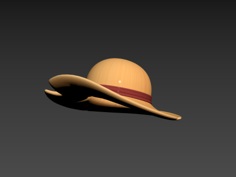 Prop076 Straw Hat 3D Model