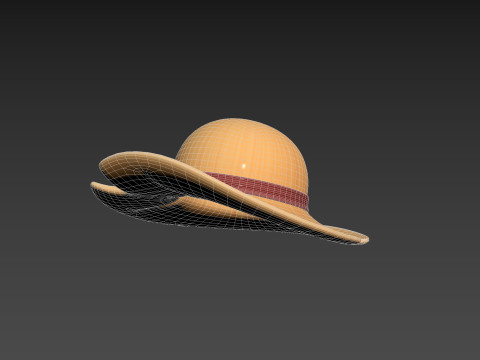 Prop076 Straw Hat 3D Model