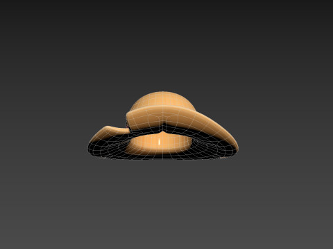 Prop076 Straw Hat 3D Model