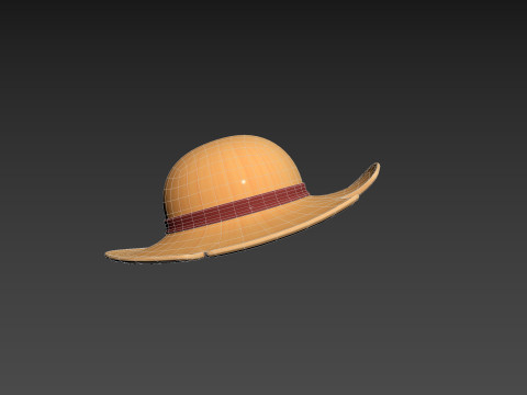 Prop076 Straw Hat 3D Model
