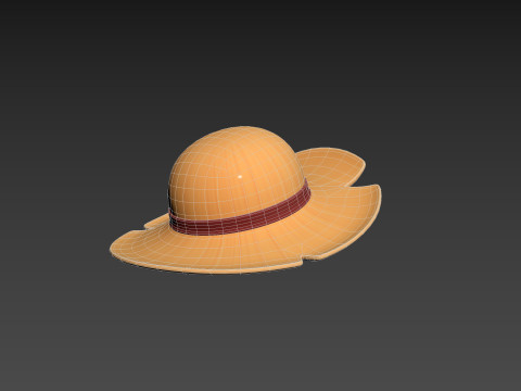 Prop076 Straw Hat 3D Model