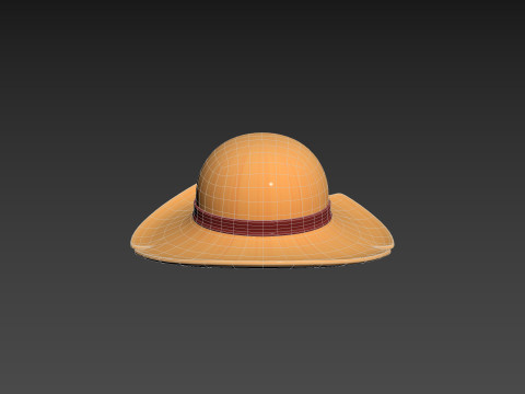 Prop076 Straw Hat 3D Model