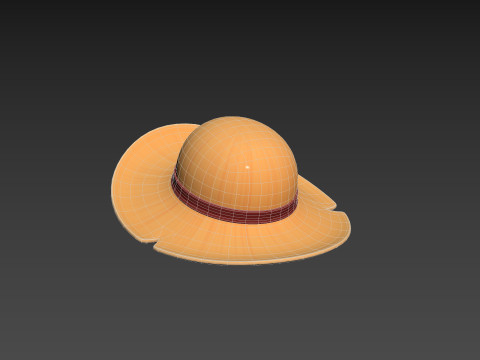 Prop076 Straw Hat 3D Model