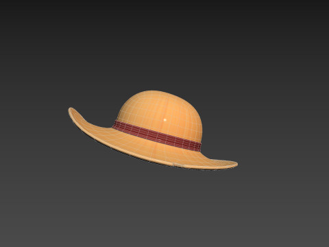 Prop076 Straw Hat 3D Model