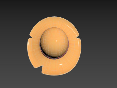 Prop076 Straw Hat 3D Model