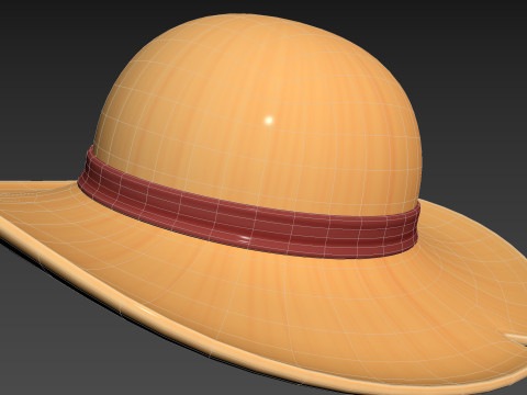 Prop076 Straw Hat 3D Model