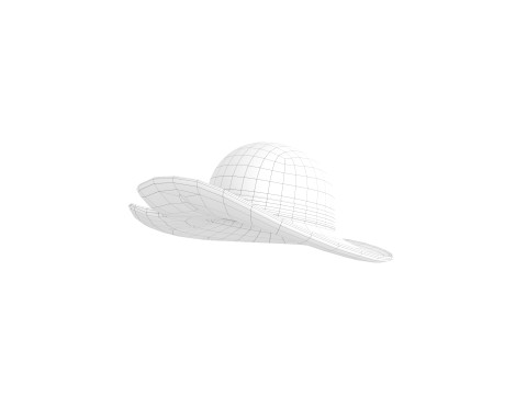 Prop076 Straw Hat 3D Model