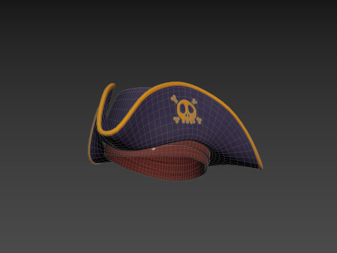 Prop077 Pirate Hat 3D Model