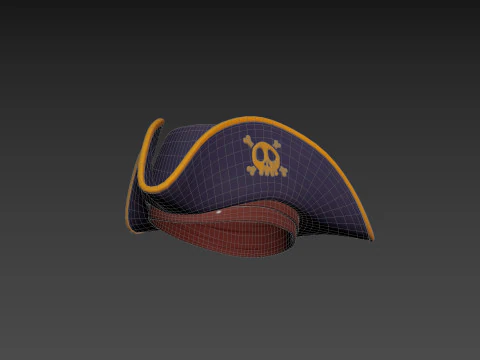Prop077 Pirate Hat 3D Model