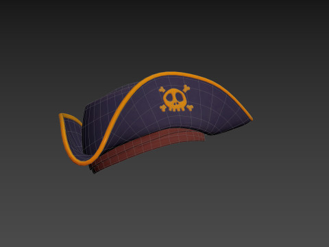 Prop077 Pirate Hat 3D Model