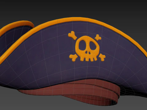 Prop077 Pirate Hat 3D Model