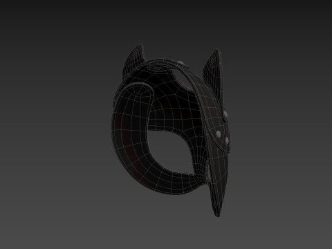 Prop078 Leather Cat Mask Modèle 3D