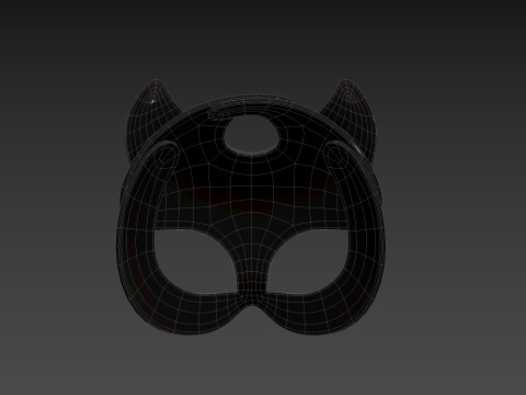 Prop078 Leather Cat Mask Modèle 3D