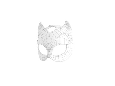 Prop078 Leather Cat Mask Modèle 3D