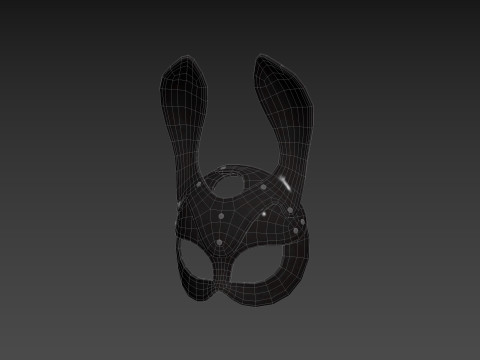 Prop079 Leather Bunny Mask Modelo 3D