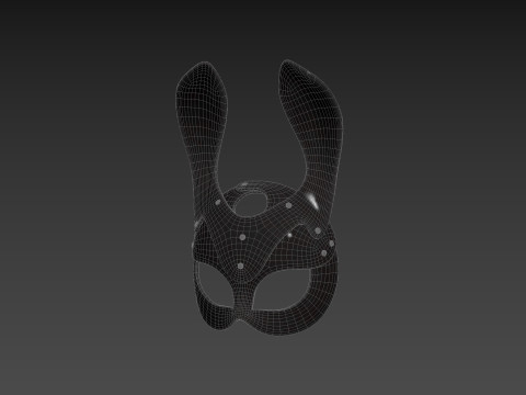 Prop079 Leather Bunny Mask Modelo 3D