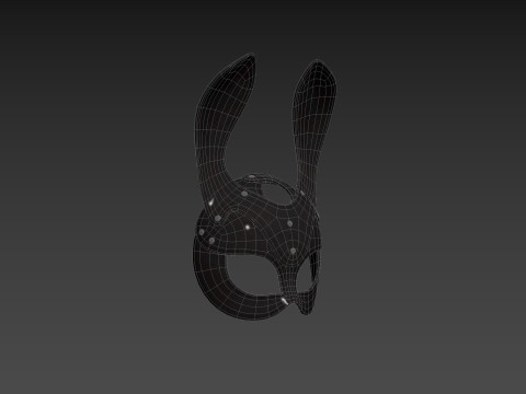 Prop079 Leather Bunny Mask Modelo 3D