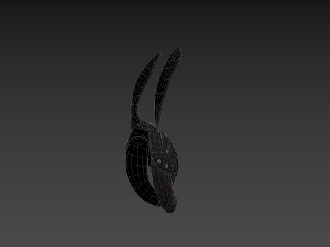 Prop079 Leather Bunny Mask Modelo 3D