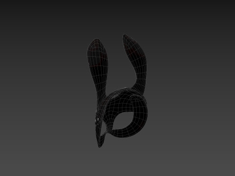 Prop079 Leather Bunny Mask Modelo 3D