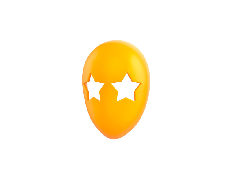 Prop080 Star Mask 3D Model .c4d .max .obj .3ds .fbx .stl .blend 